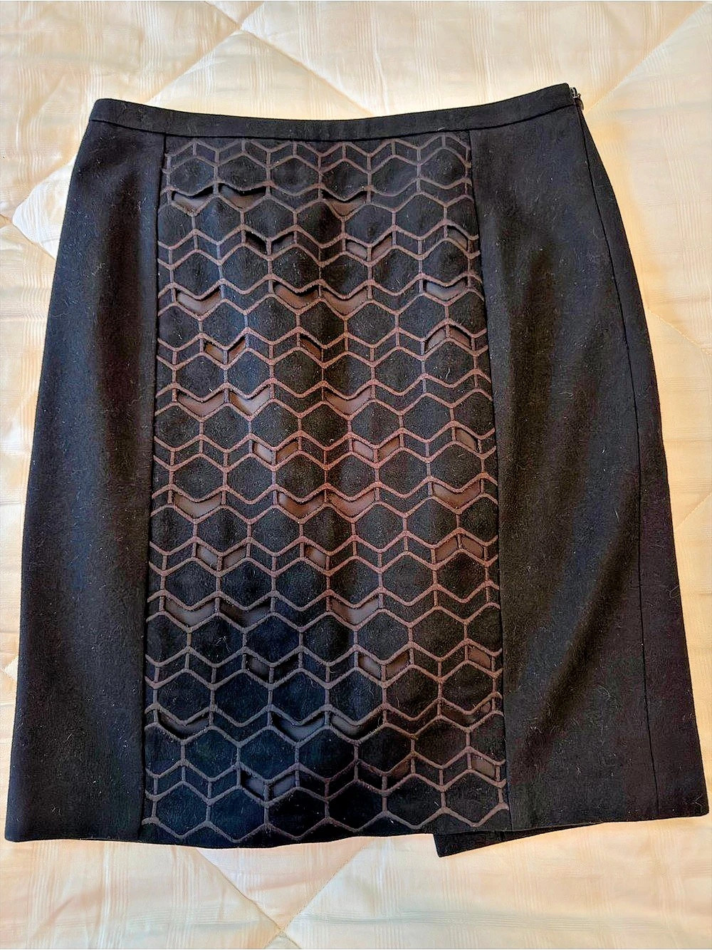 Ann Taylor Wool Blend Pencil Skirt Size 2